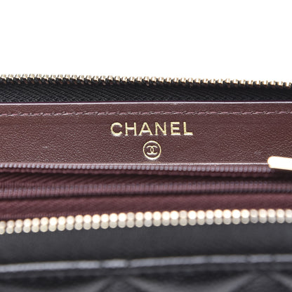 Chanel Caviar Quilted Medium Zip Around Wallet Black 5 of 9
