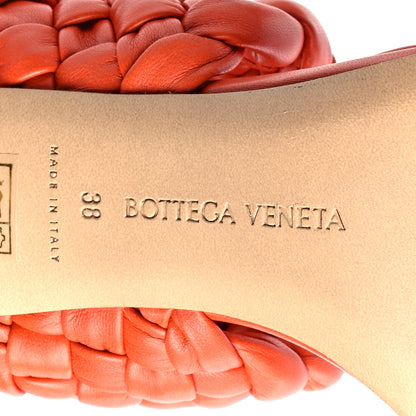 Bottega Veneta Nappa Twisted Padded Intrecciato Curve Slide Sandals 38 Paprika 6 of 8