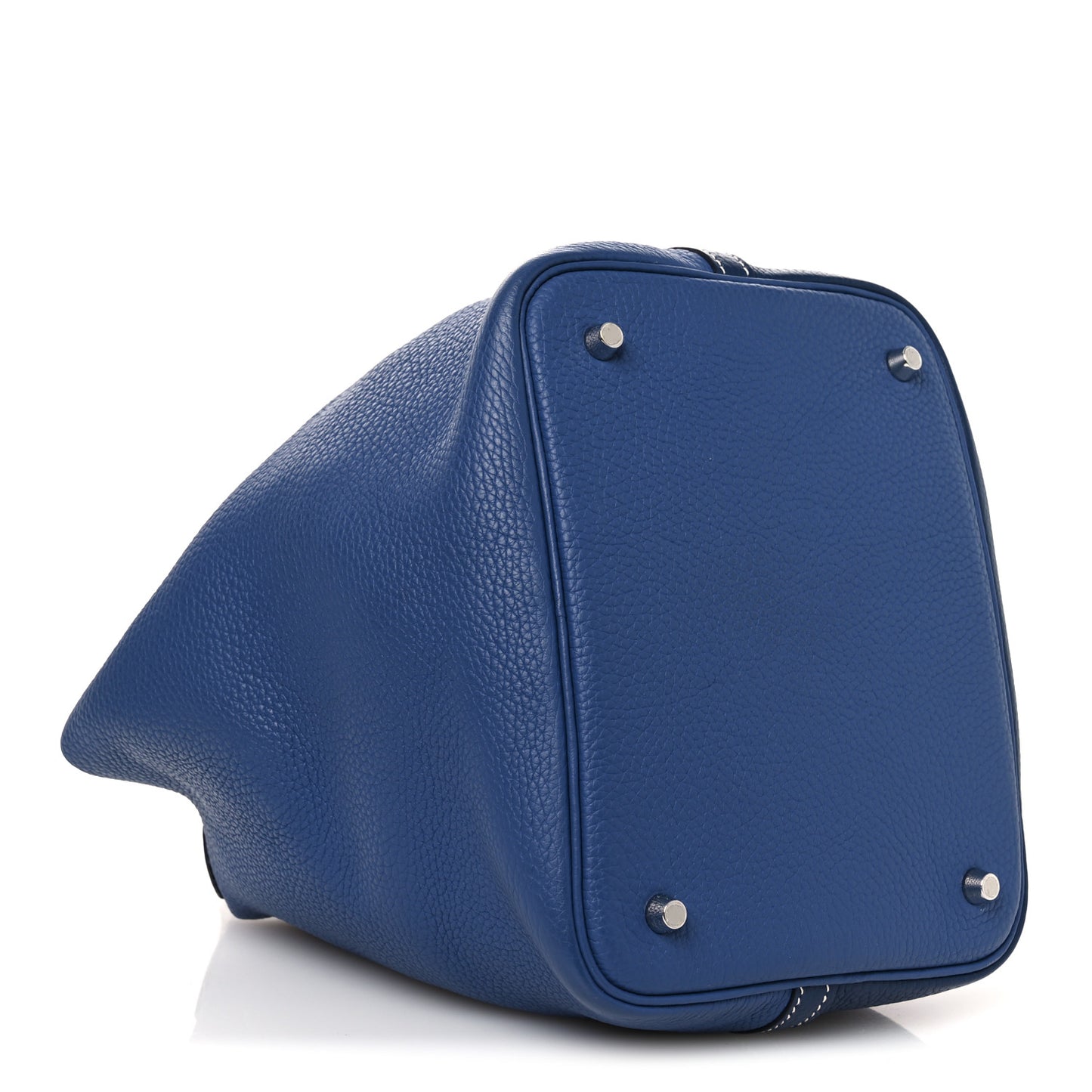 Taurillon Clemence Casaque Picotin Lock 22 MM Bleu Saphir Bleu Brighton