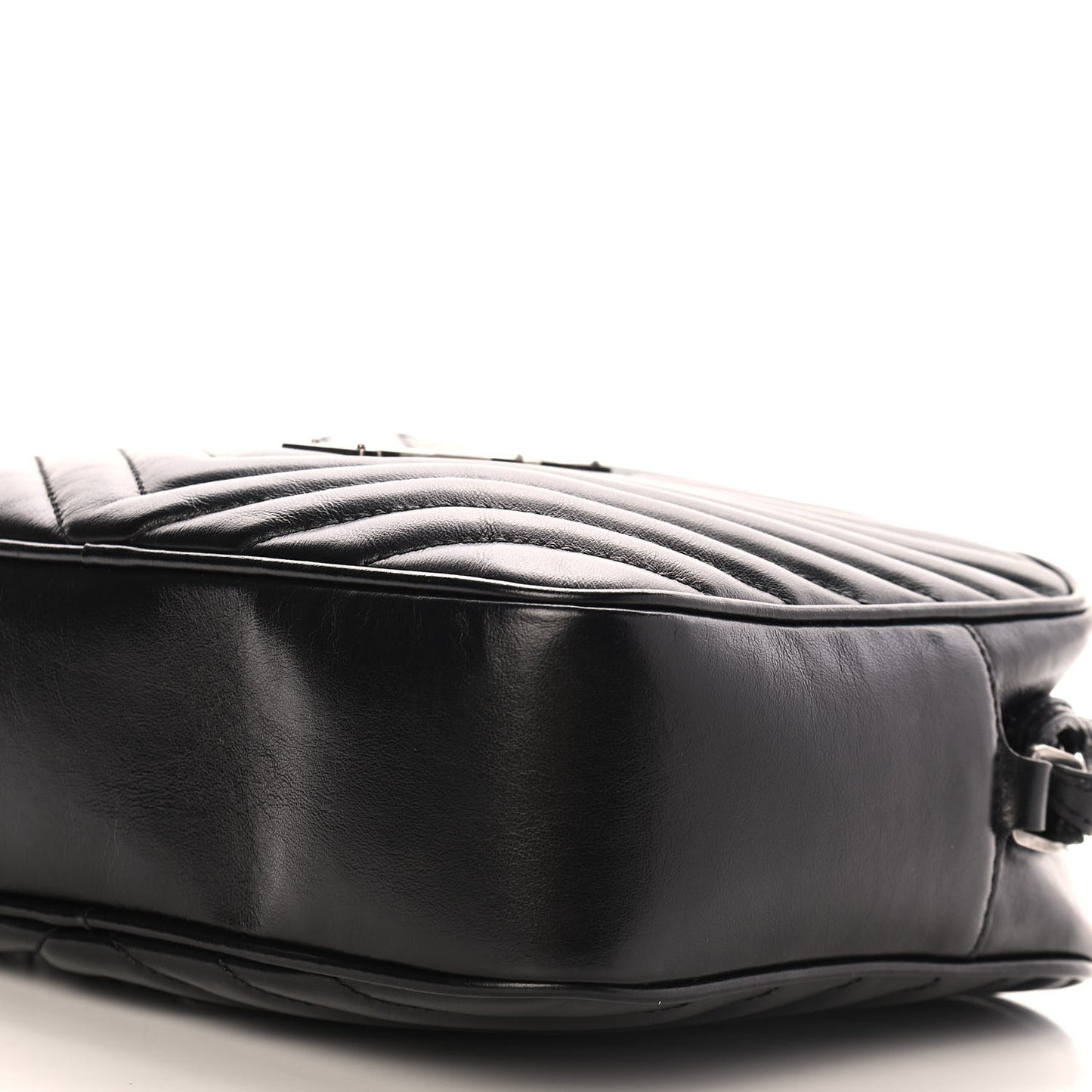 Calfskin Matelasse Monogram Lou Camera Bag Black