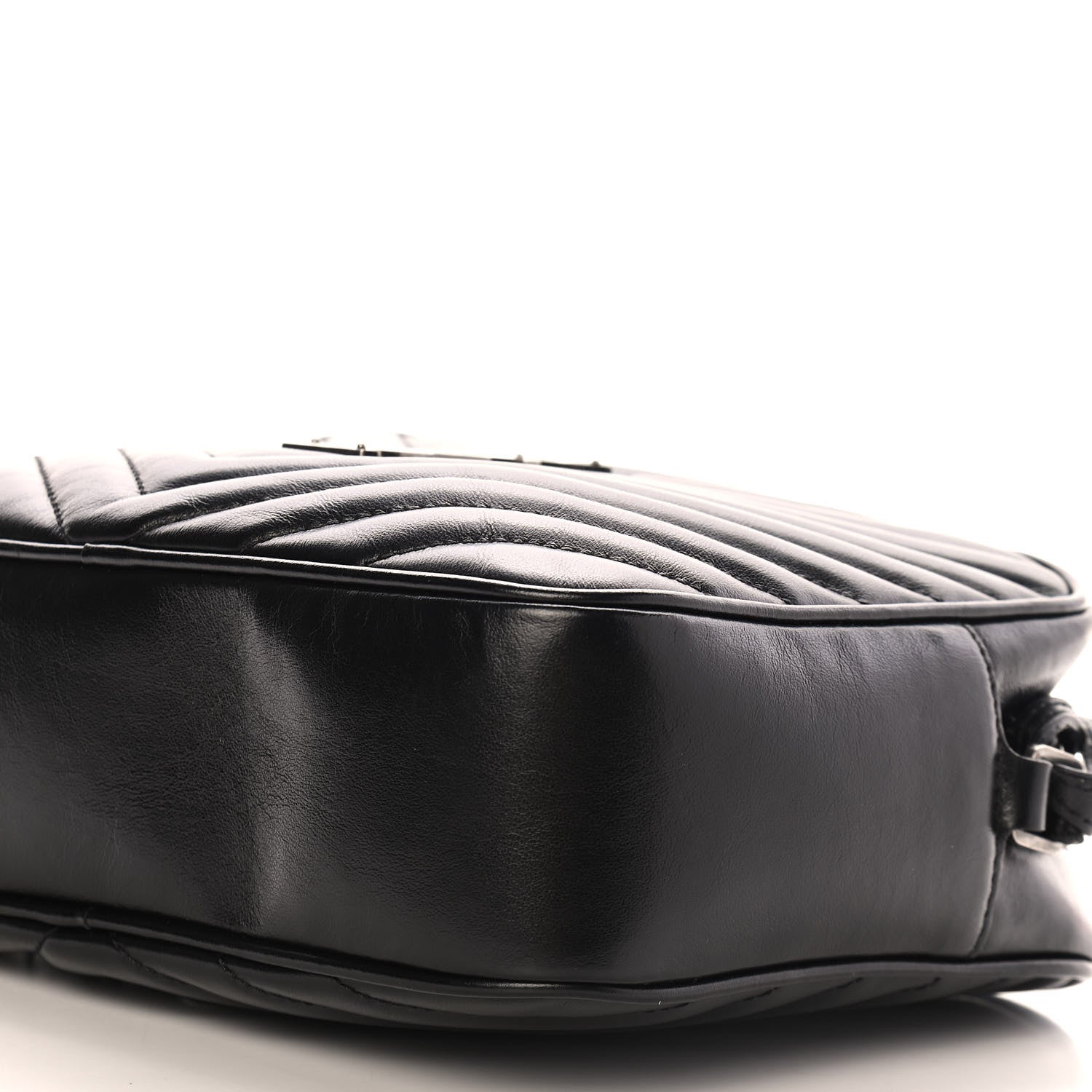 Saint Laurent Calfskin Matelasse Monogram Lou Camera Bag Black 9 of 9