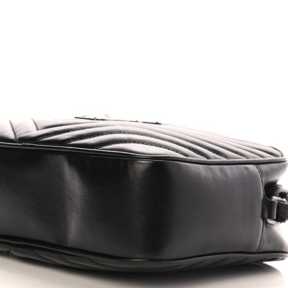 Saint Laurent Calfskin Matelasse Monogram Lou Camera Bag Black 9 of 9