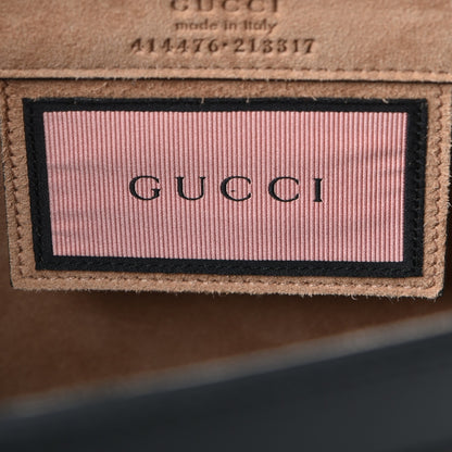 Gucci Calfskin GucciGhost Real Medium XL Tote Black Pink 7 of 7