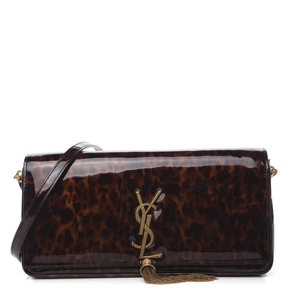 Saint Laurent Patent Monogram Tassel Kate 99 Tortoise 1 of 9