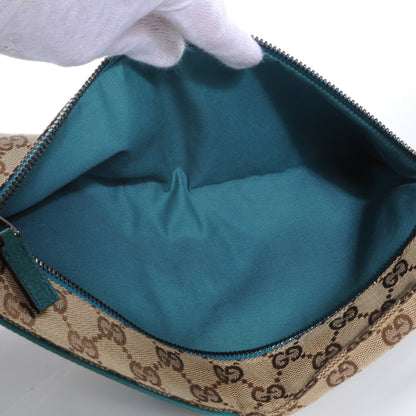 Gucci GG Monogram Web Double Pocket Belt Bag Turquoise 9 of 9