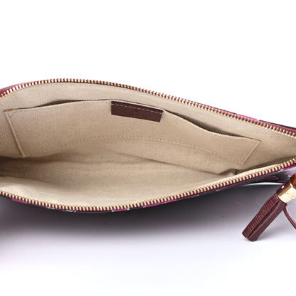 Gucci Calfskin Heartbeat Print Large Pouch New Wine 5 of 7