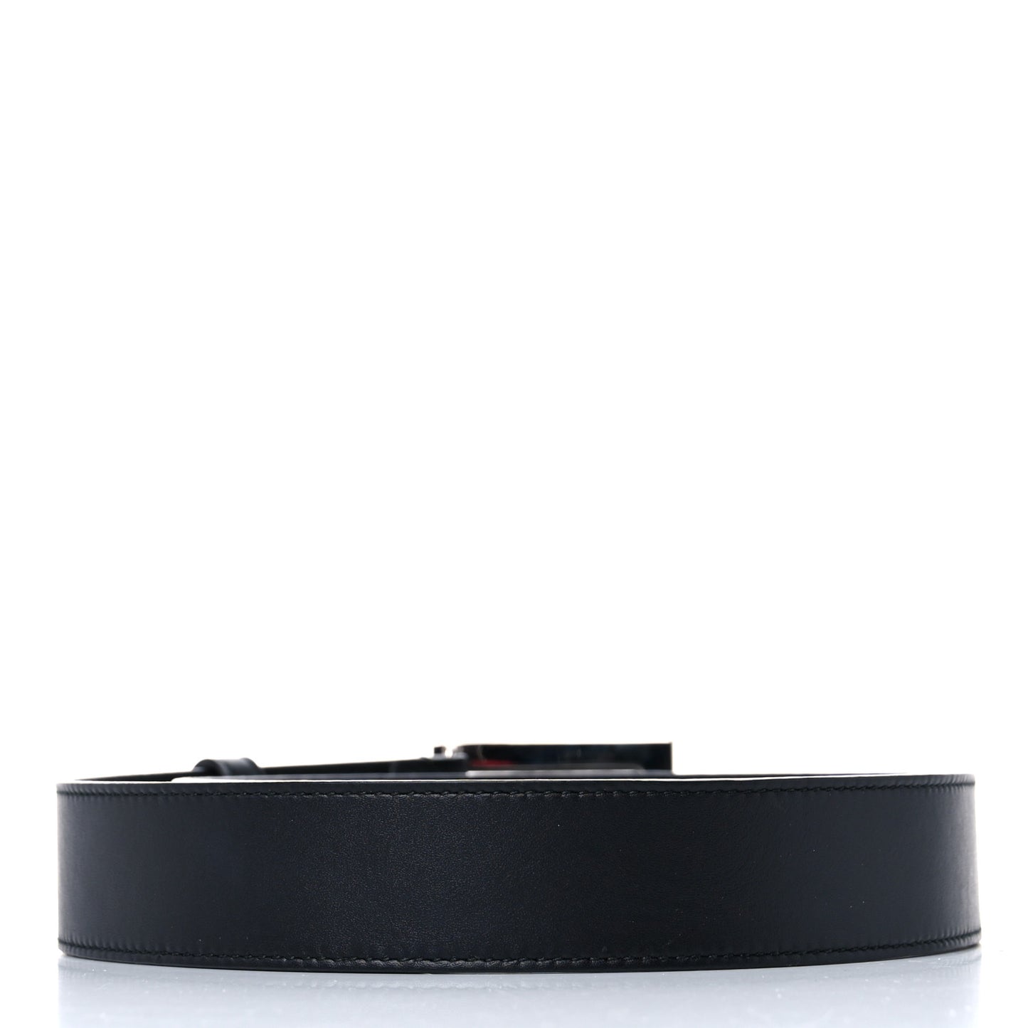 Calfskin Crystal Square G Madelyn Belt 70 28 Black