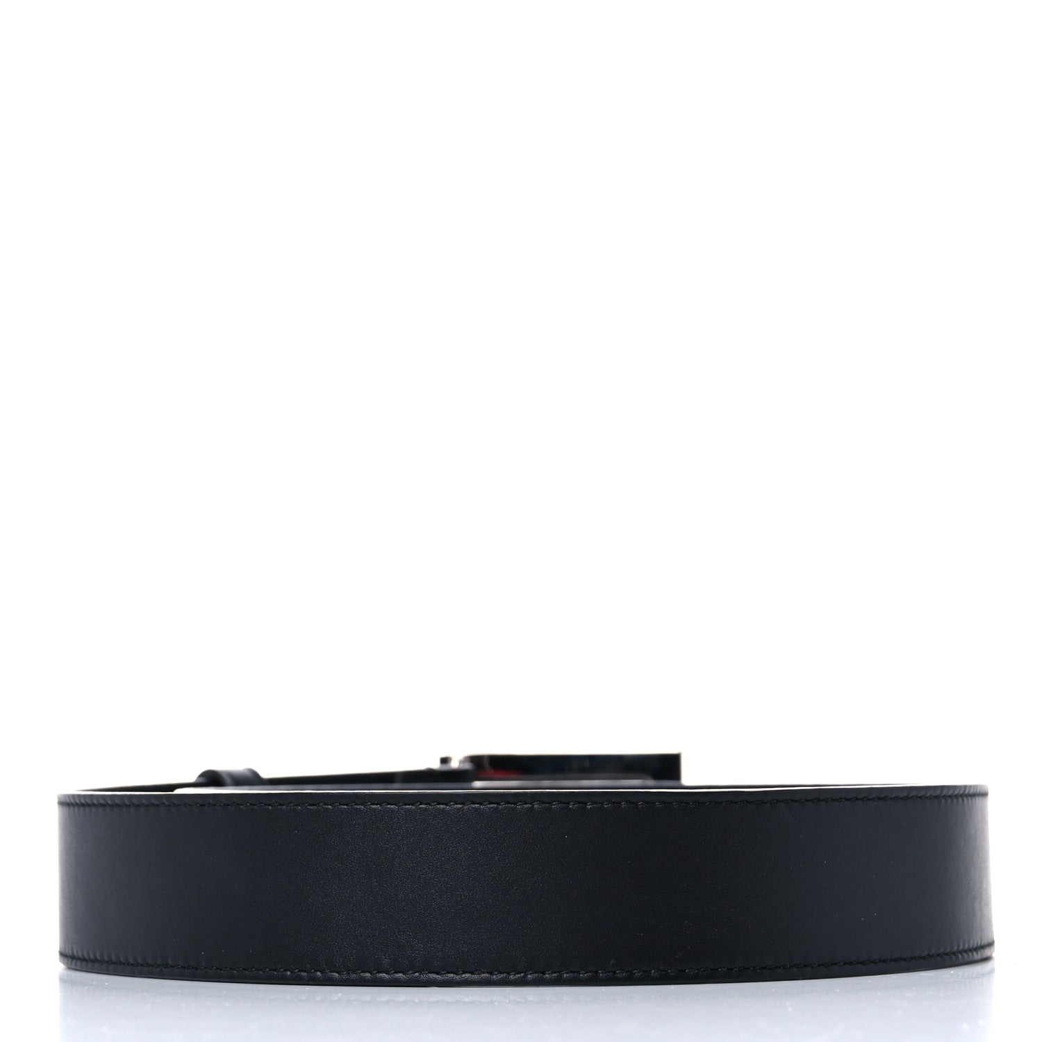 Gucci Calfskin Crystal Square G Madelyn Belt 70 28 Black 4 of 7