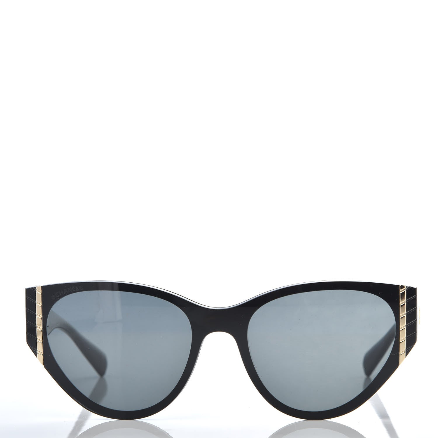 Chanel Acetate Cat Eye Sunglasses 6054 Black 2 of 8