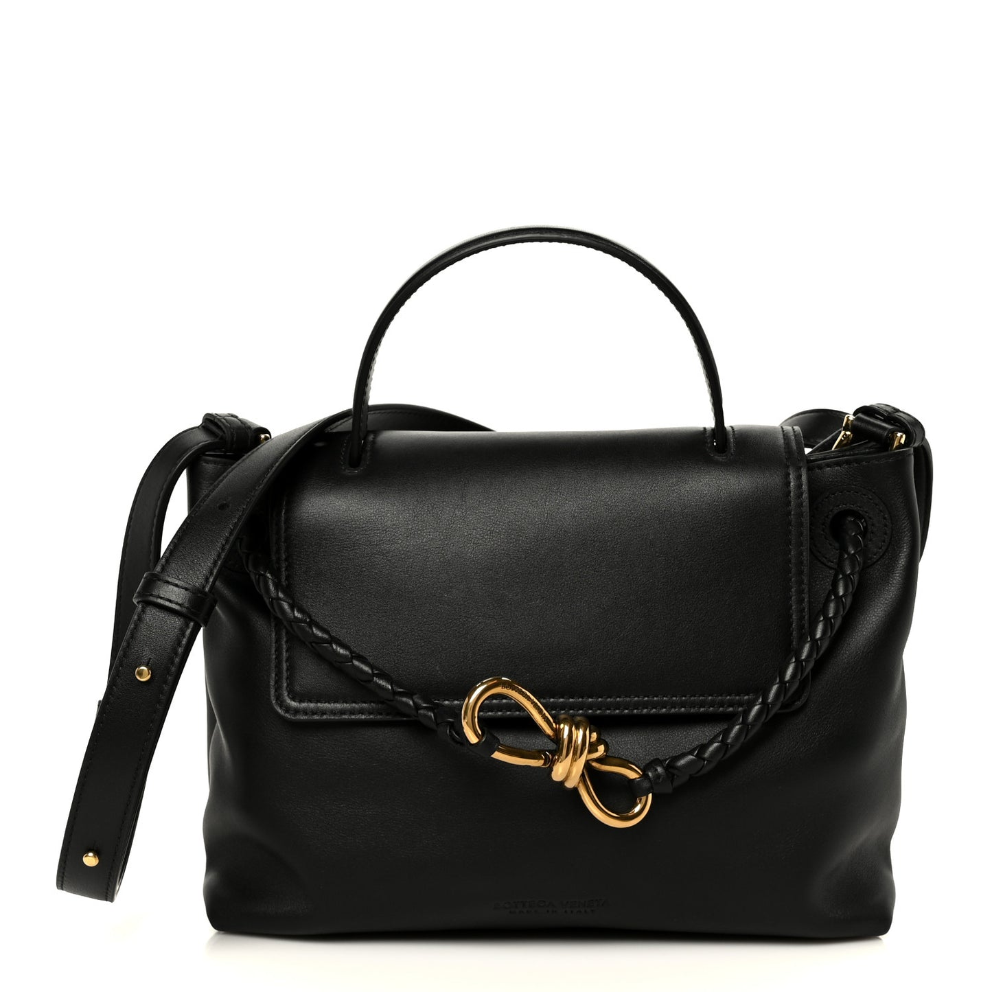 Silky Calfskin Small Ciao Ciao Black