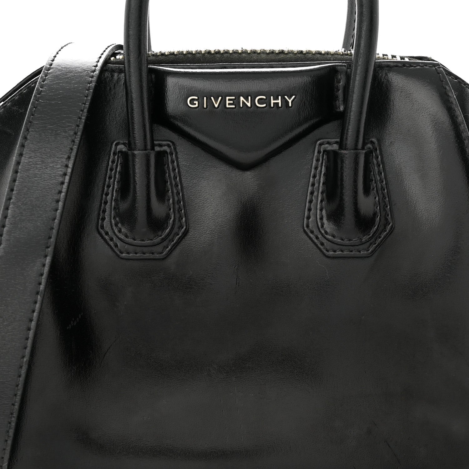 Givenchy Shiny Lord Calfskin Mini Antigona Black 8 of 19