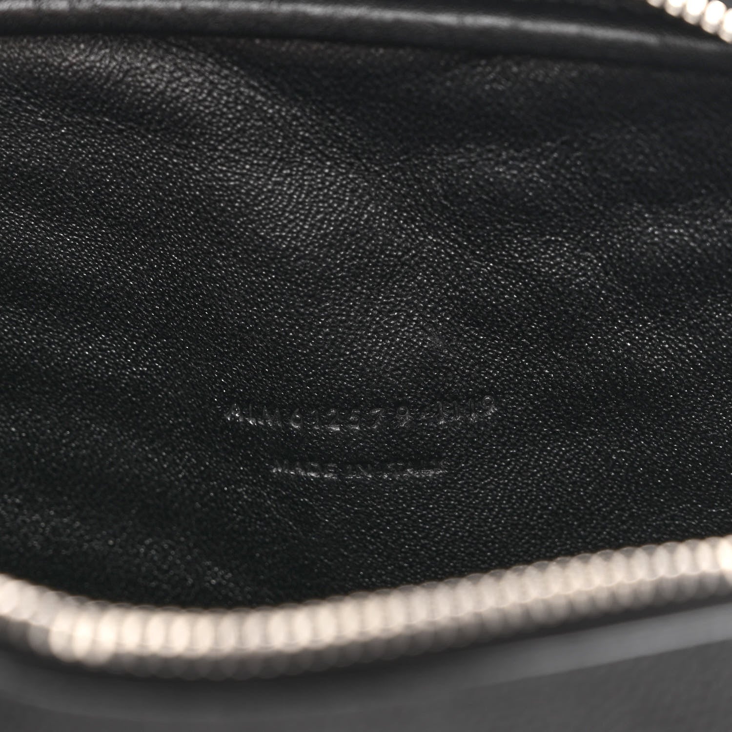 Saint Laurent Grain De Poudre Matelasse Monogram Mini Lou Camera Bag Black 7 of 9