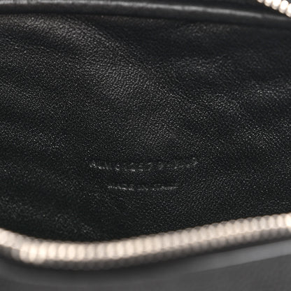 Saint Laurent Grain De Poudre Matelasse Monogram Mini Lou Camera Bag Black 7 of 9