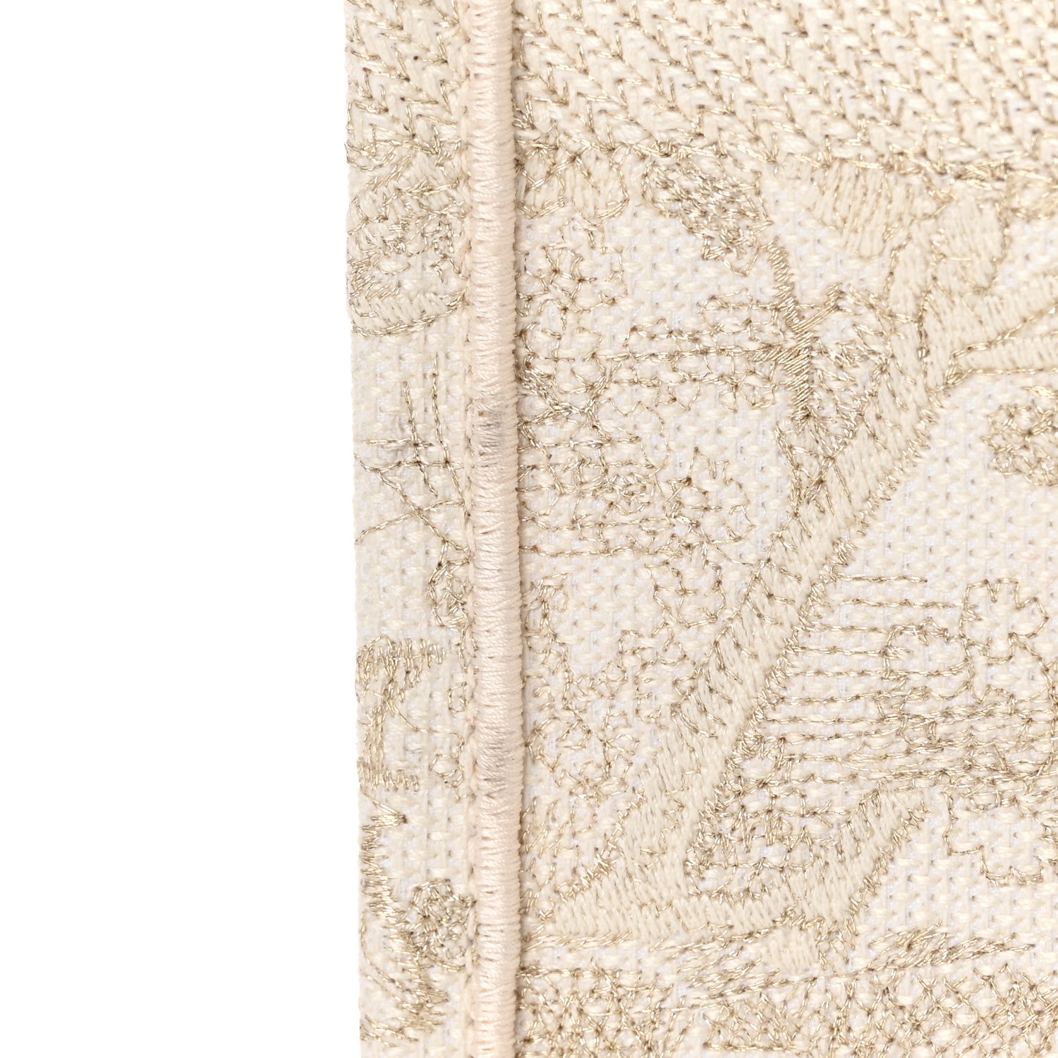 Christian Dior Canvas Embroidered Medium Dioriviera Toile De Jouy Book Tote Gold 14 of 15