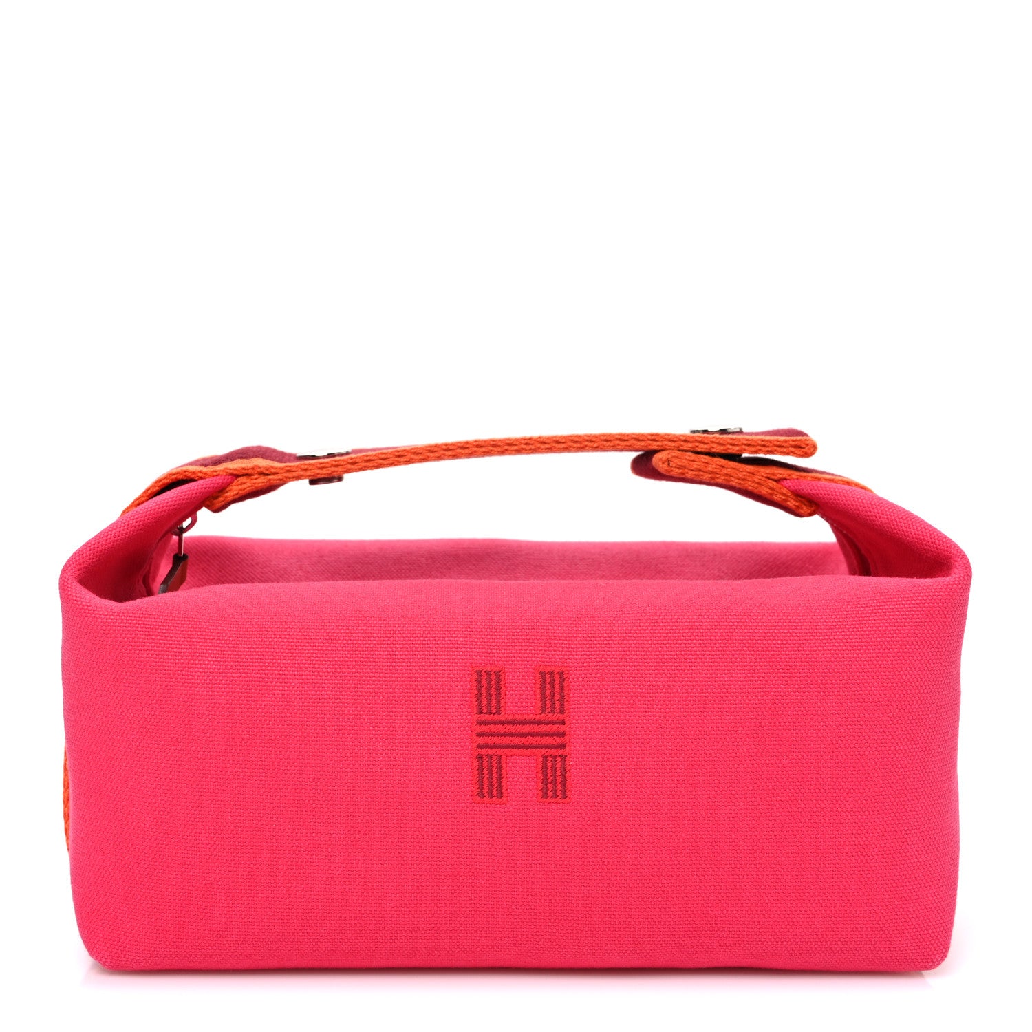 Hermes Canvas Small Bride-A-Brac Pouch Hibiscus 1 of 7