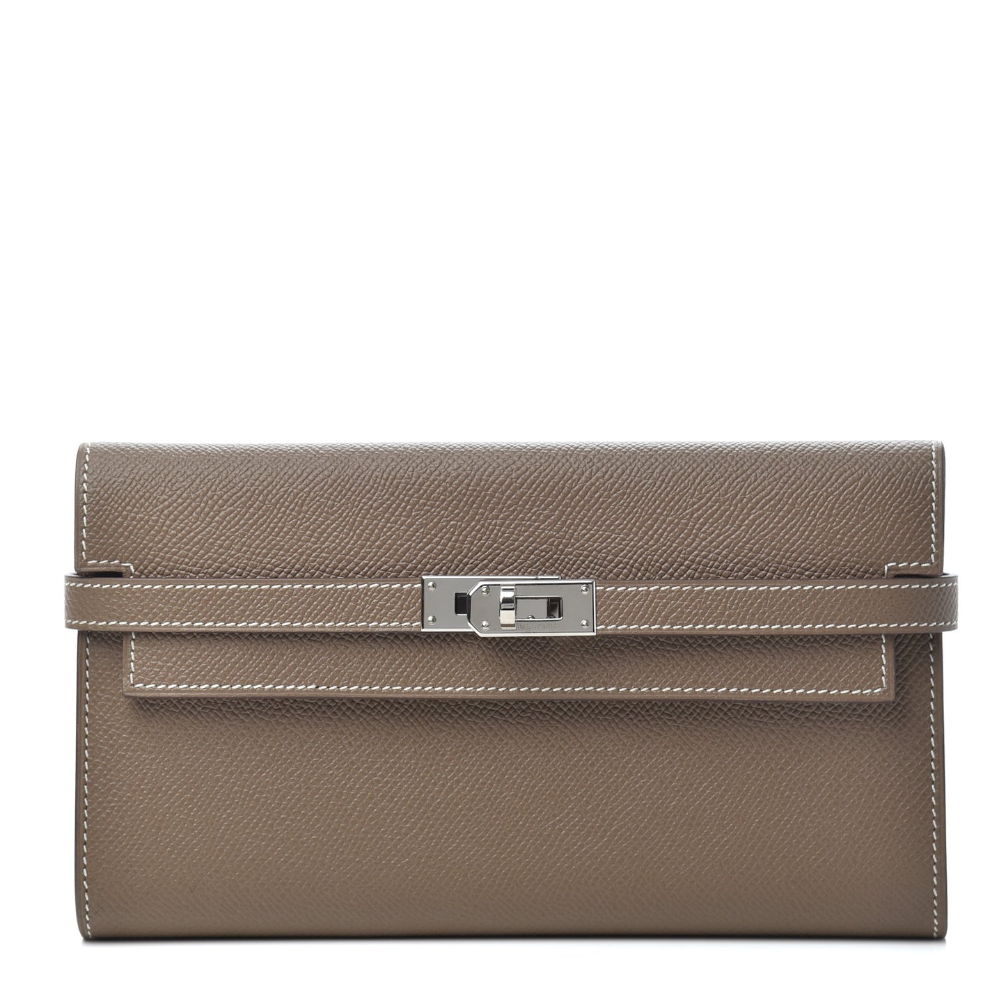 Epsom Kelly Longue Wallet Etoupe