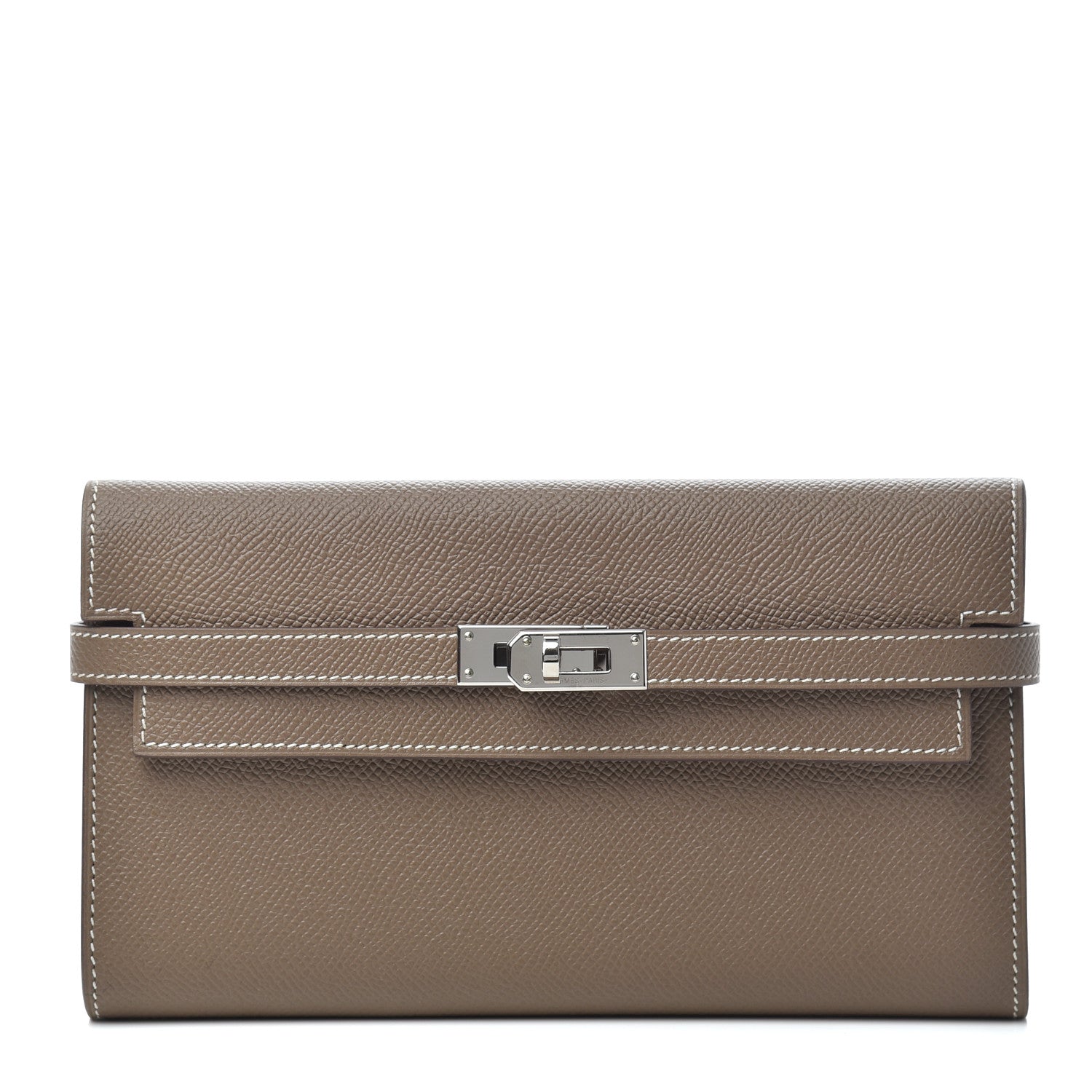 Hermes Epsom Kelly Longue Wallet Etoupe 1 of 9