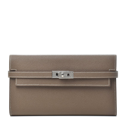 Hermes Epsom Kelly Longue Wallet Etoupe 1 of 9