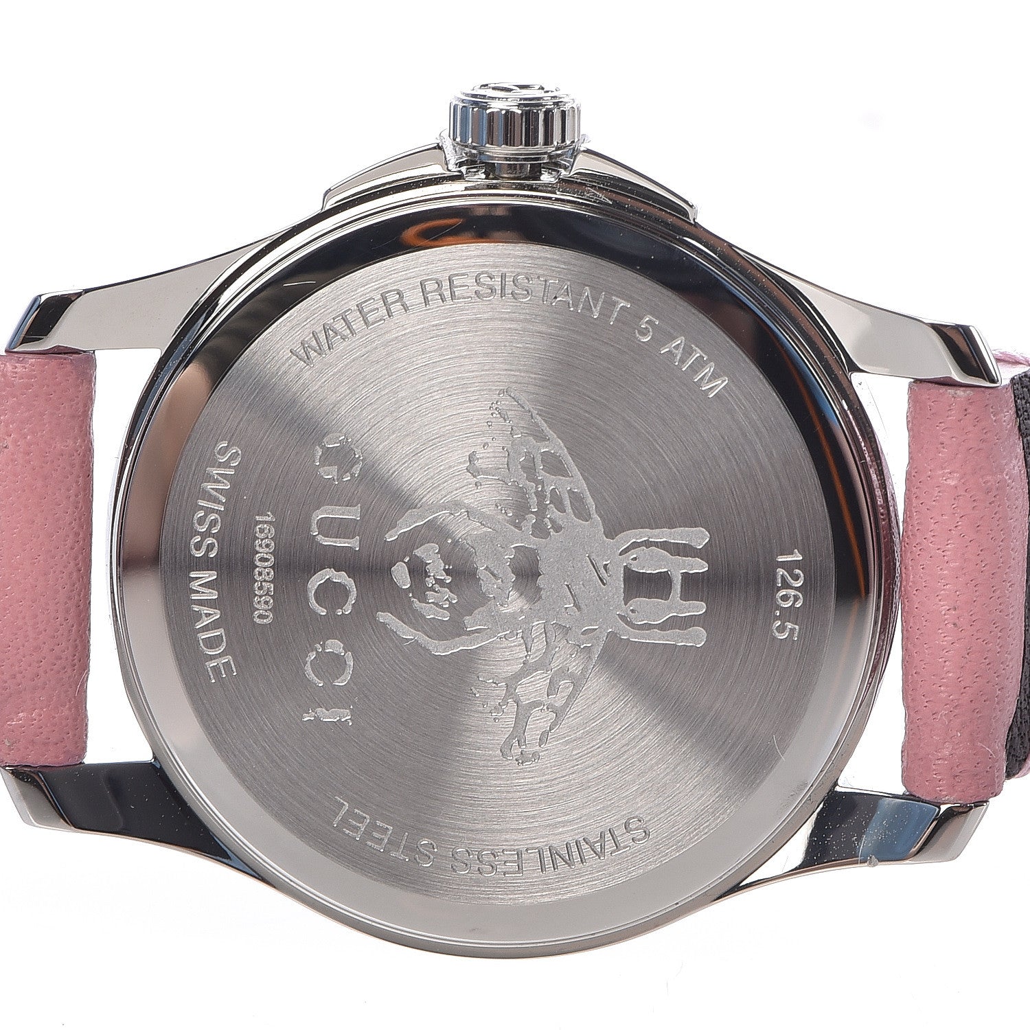 Gucci Stainless Steel Calfskin 27mm G-Timeless Quartz Watch Pink 9 of 11