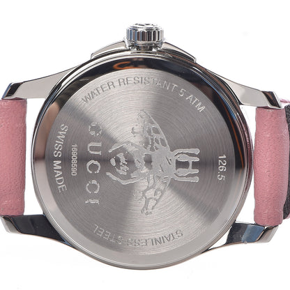 Gucci Stainless Steel Calfskin 27mm G-Timeless Quartz Watch Pink 9 of 11
