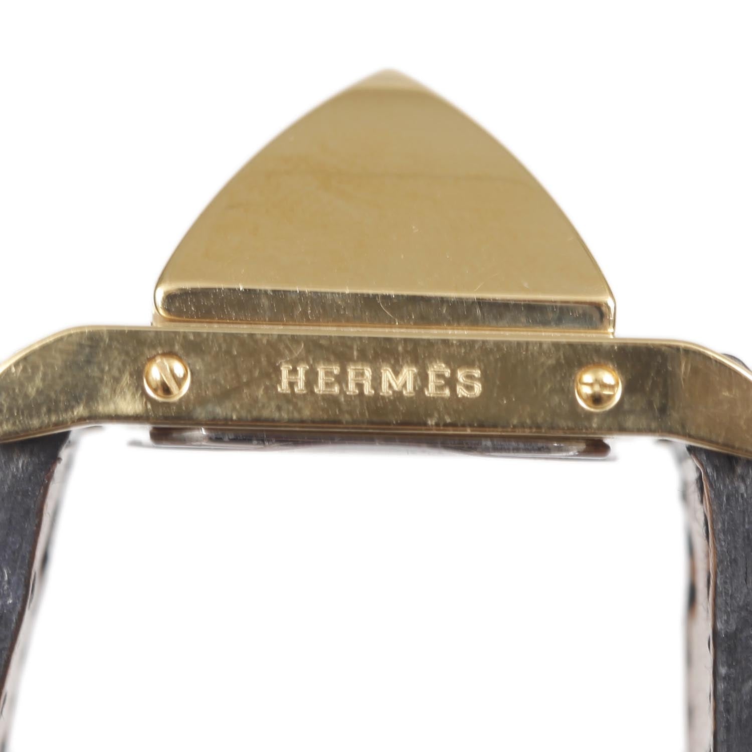 Hermes Stainless Steel Barenia 23mm Medor Quartz Watch Noir 4 of 10
