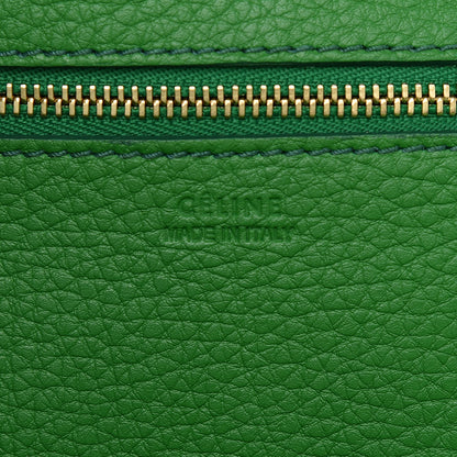 Celine Crisped Calfskin Small Tie Knot Tote Grass Green 7 of 14