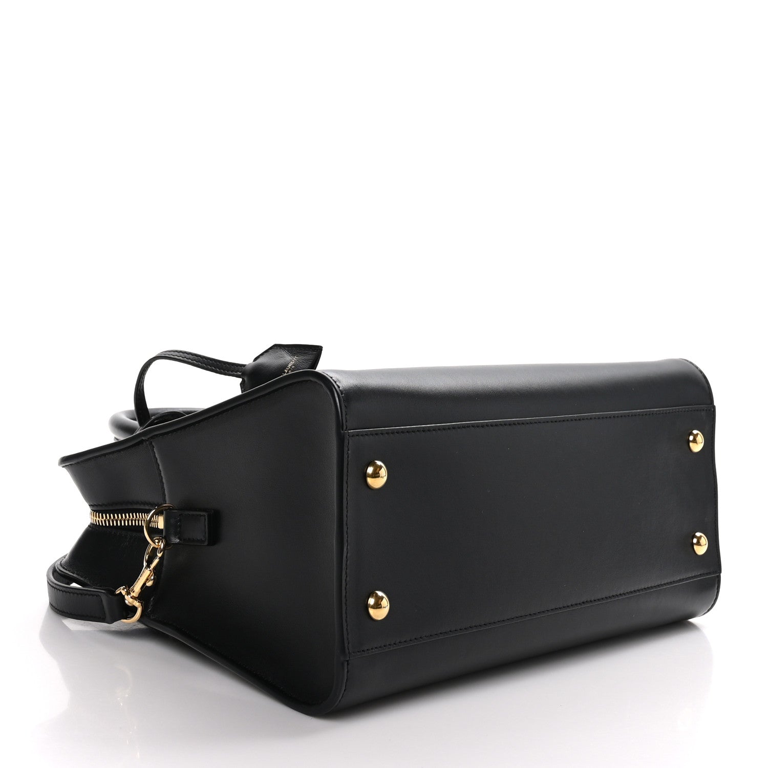 Saint Laurent Calfskin Monogram Baby Cabas Black 4 of 8
