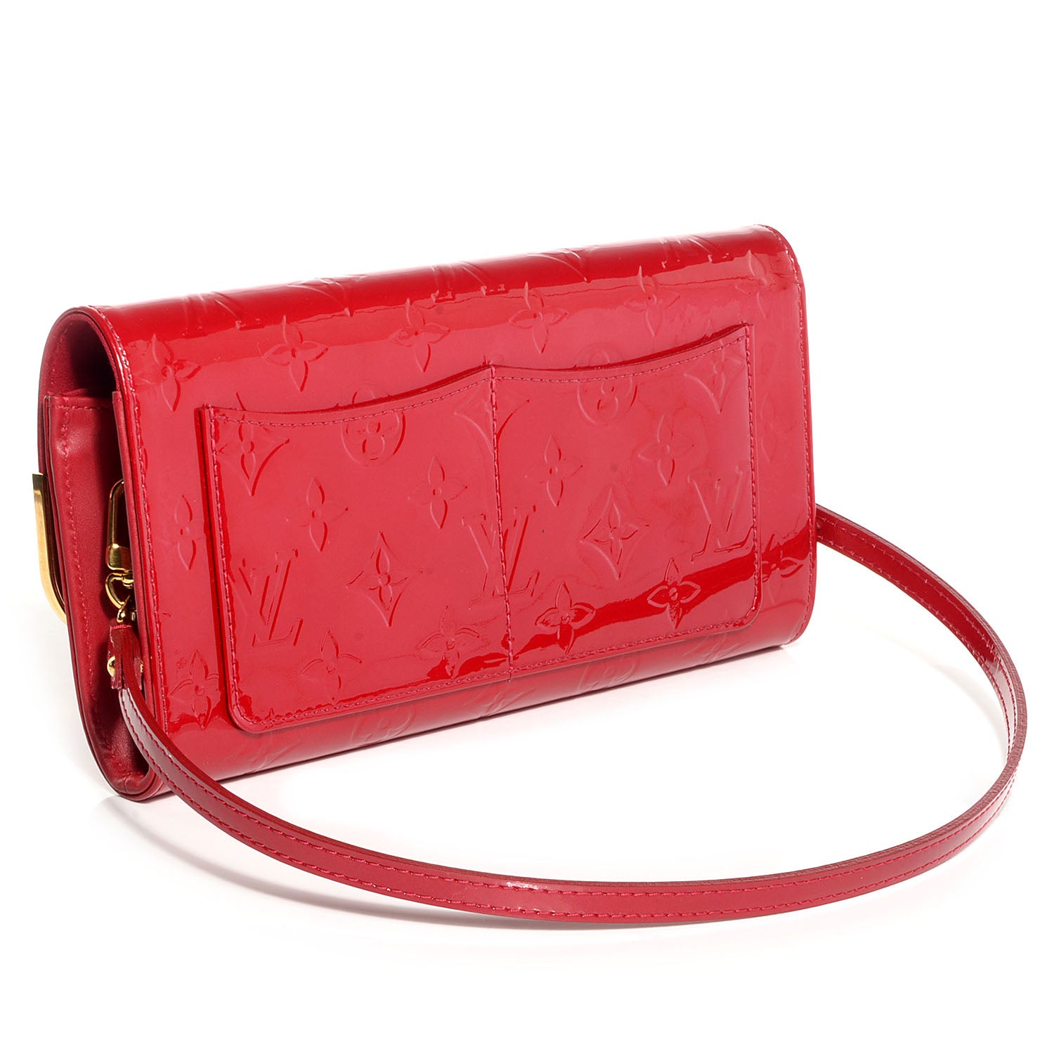 Louis Vuitton Vernis Rossmore MM Pomme D'Amour 3 of 7