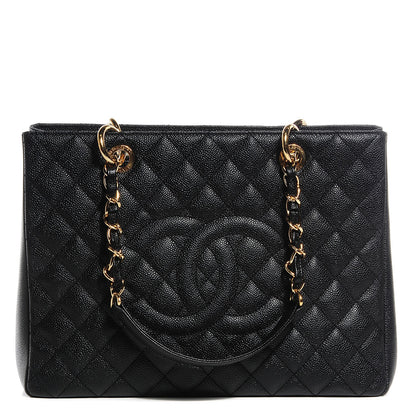 Chanel Caviar Grand Shopping Tote GST Black 1 of 7