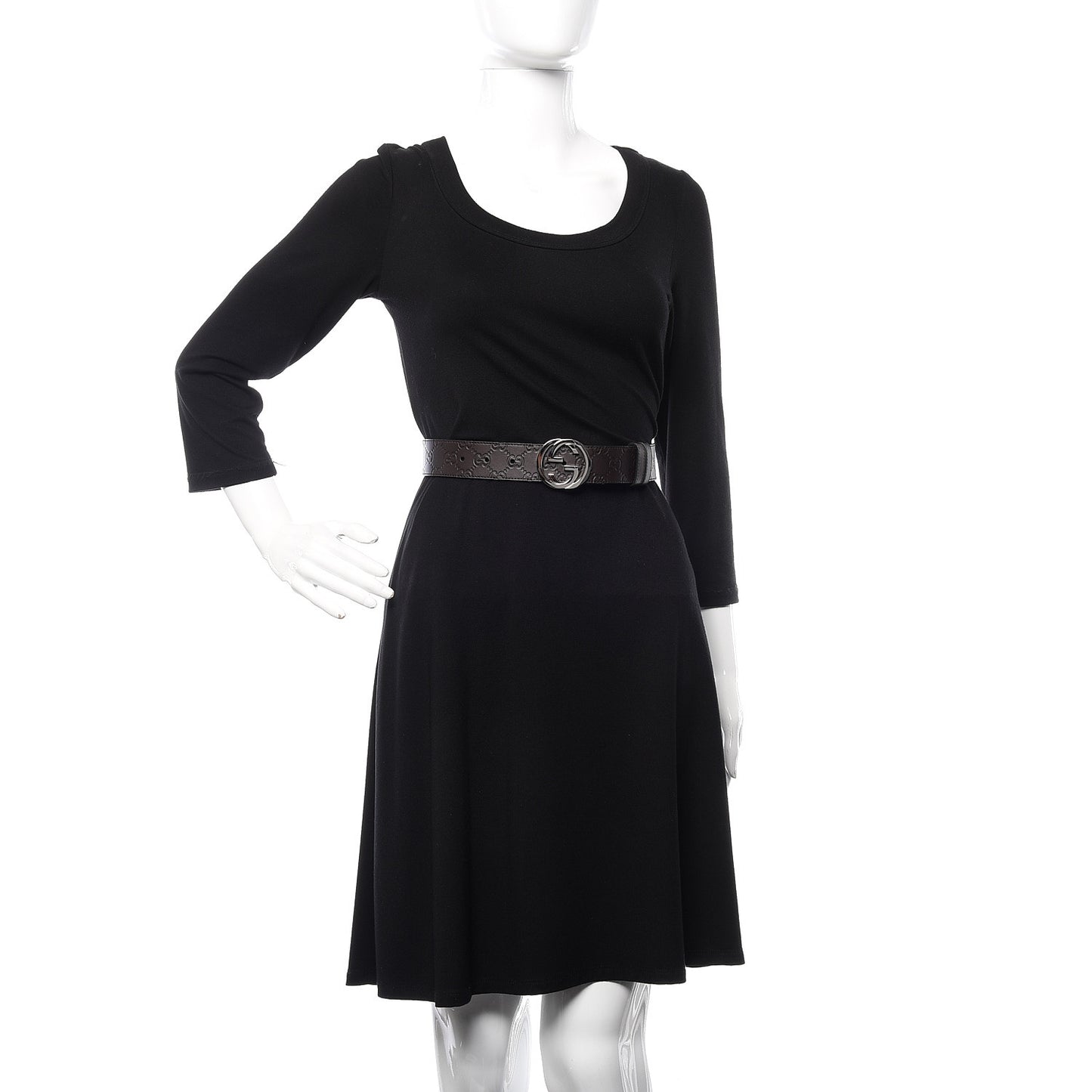 Guccissima Signature Interlocking G Reversible 37mm Belt 80 32 Black Cocoa