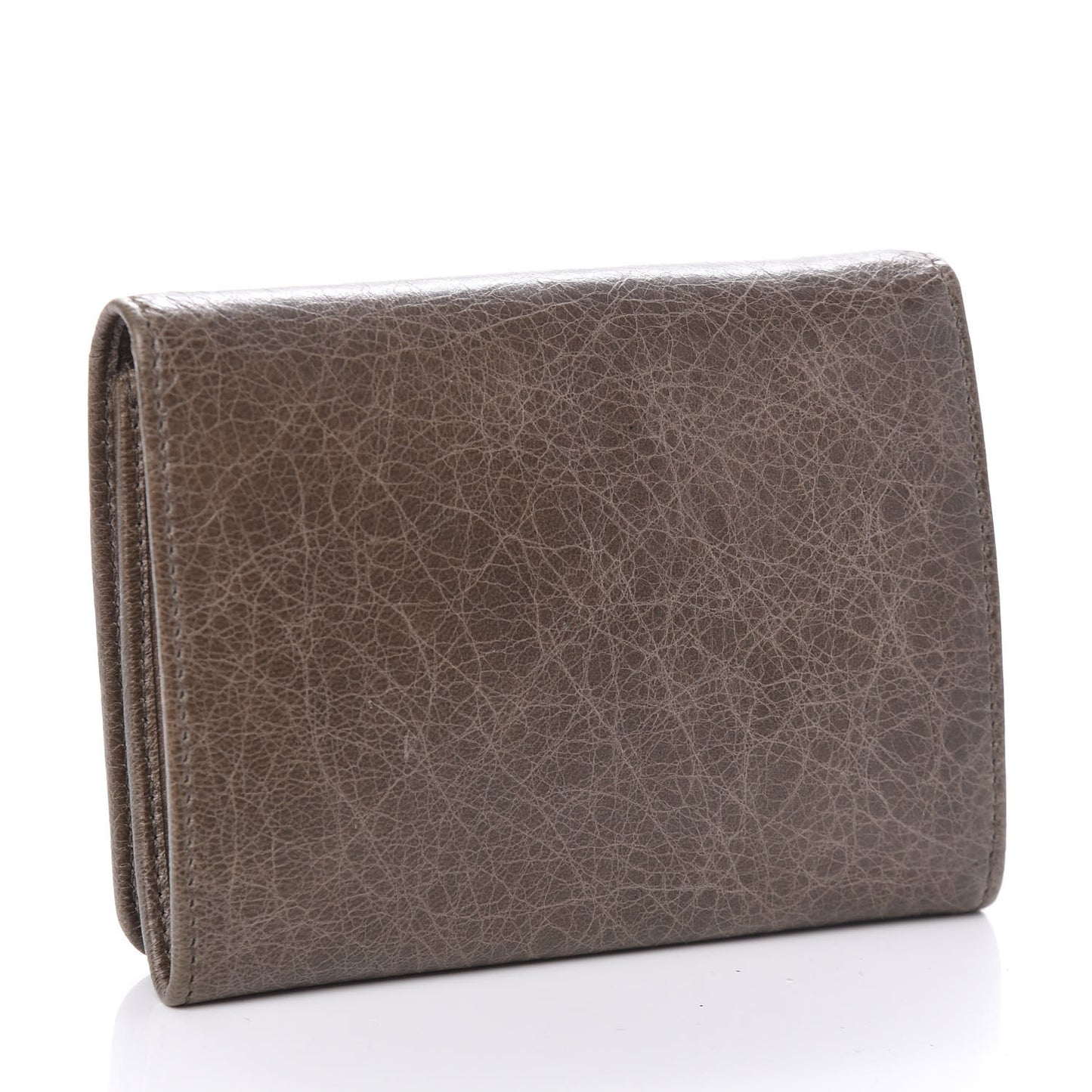 Agneau Giant 21 Silver Hardware Card Case Noix