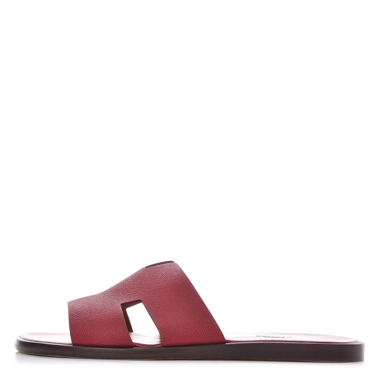 Matte Epsom Mens Izmir Sandals 42 Rouge