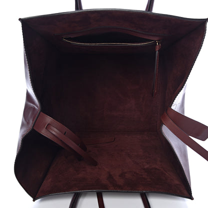 Celine Natural Calfskin Medium Phantom Luggage Burgundy 5 of 17