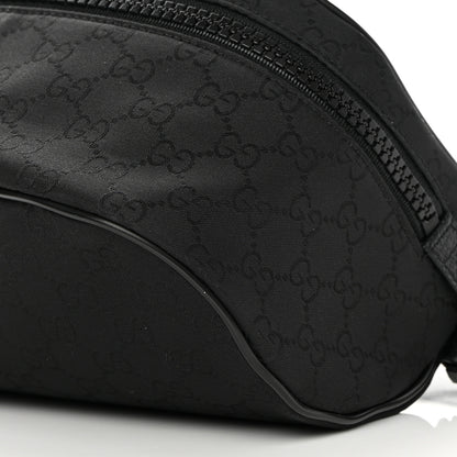 Gucci Nylon Monogram Fanny Pack Belt Bag Black 10 of 10