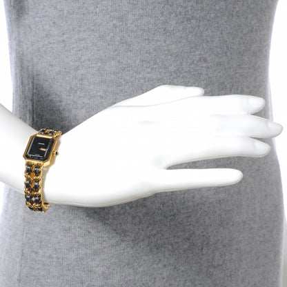 Chanel Stainless Steel Lambskin 20mm Chain Premiere Quartz Watch Gold M 2 of 5