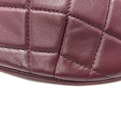 Chanel Shiny Lambskin Enamel Quilted Waist Bag Fanny Pack Burgundy 8 of 10