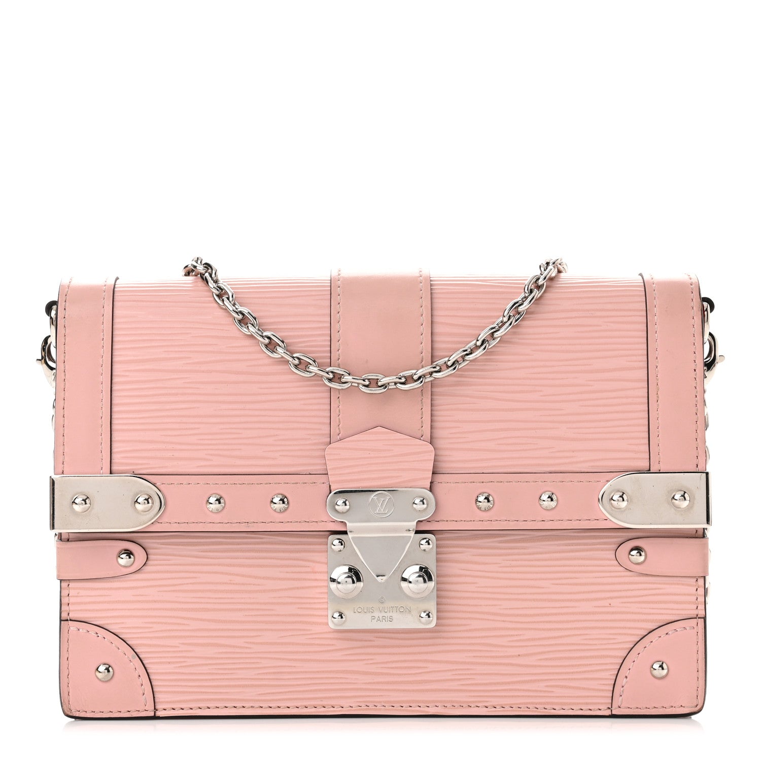 Louis Vuitton Epi Trunk Chain Wallet Rose Ballerine 1 of 8