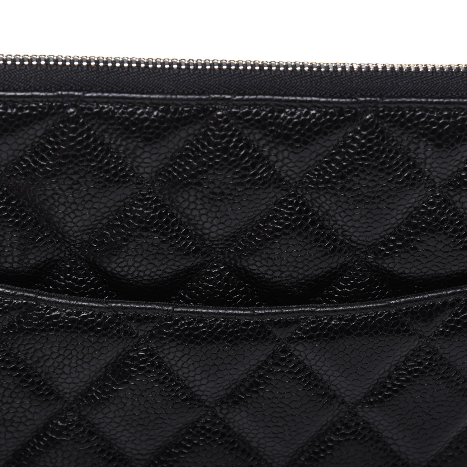 Chanel Caviar Quilted Medium Cosmetic Case So Black 13 of 16