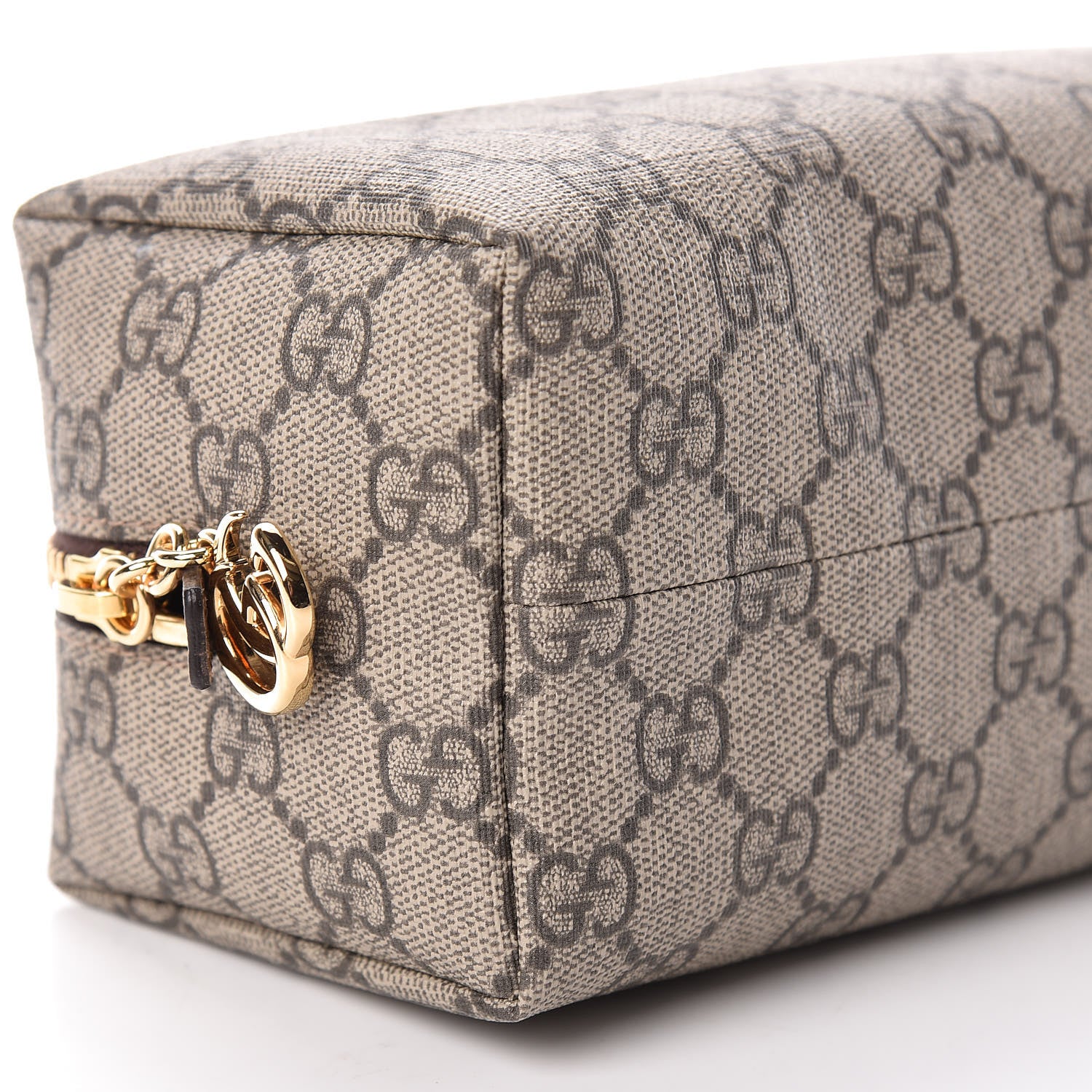 Gucci Soft GG Supreme Monogram Calfskin Medium Ophidia Cosmetic Case Beige Ebony New Acero 8 of 10