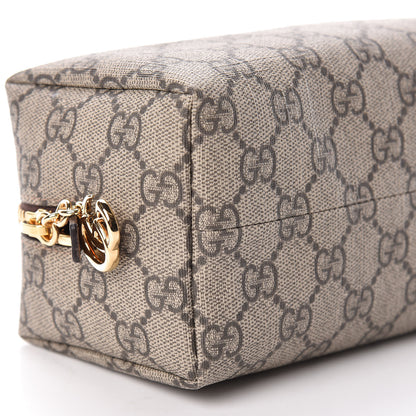 Gucci Soft GG Supreme Monogram Calfskin Medium Ophidia Cosmetic Case Beige Ebony New Acero 8 of 10