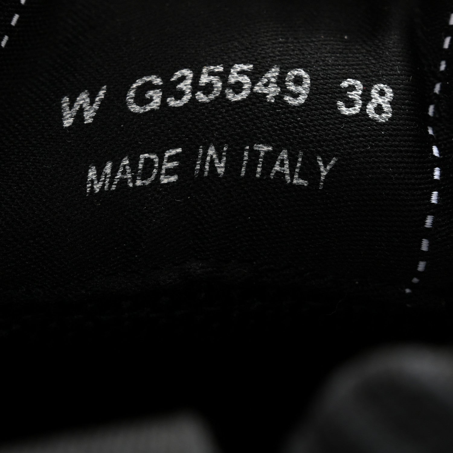 Chanel Fabric Logo Sneakers 38 Black 6 of 8
