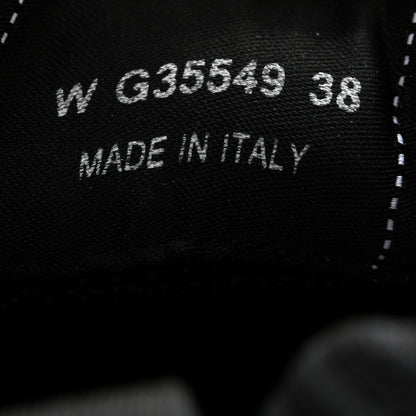 Chanel Fabric Logo Sneakers 38 Black 6 of 8