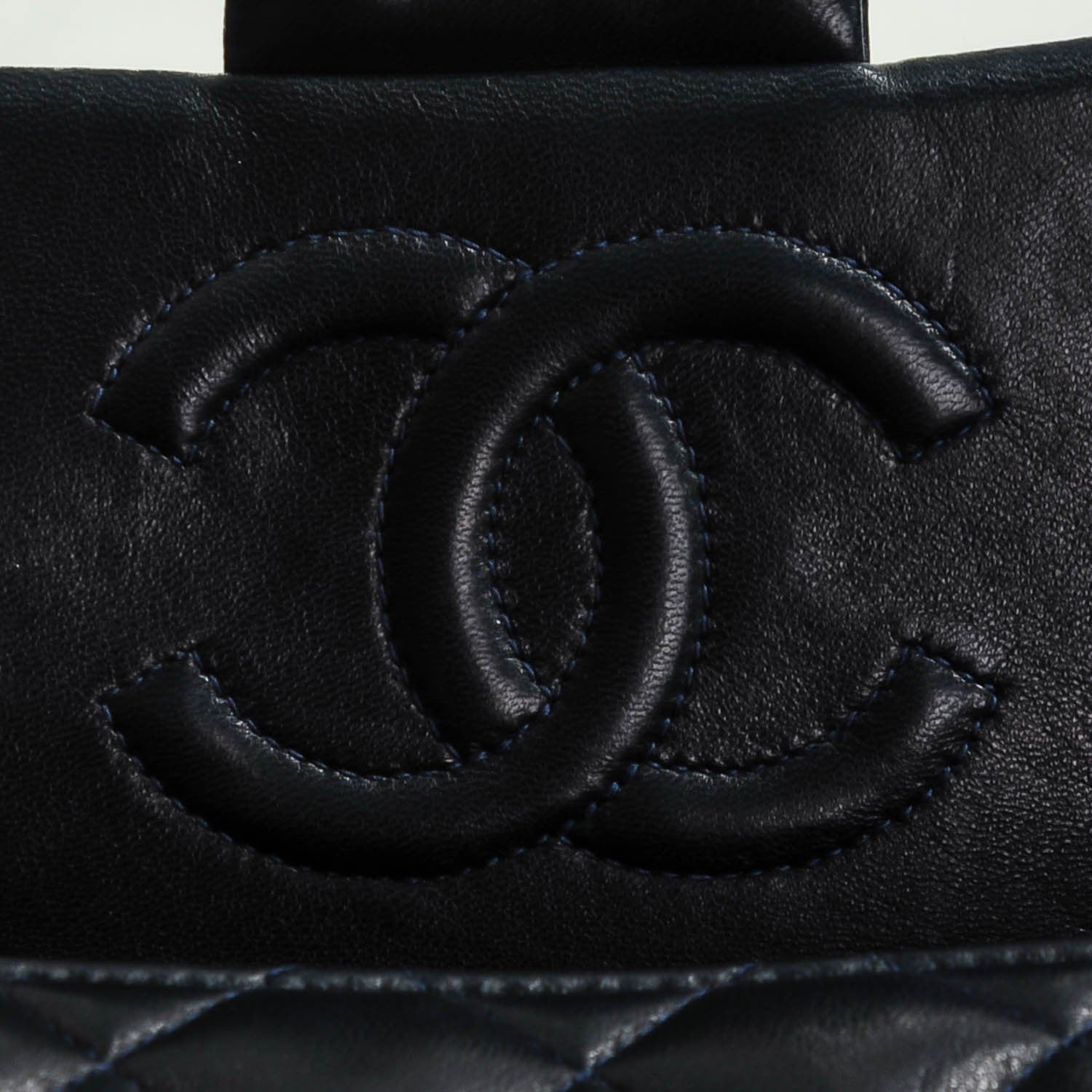 Chanel Lambskin Quilted Mini Square Flap Navy 9 of 9