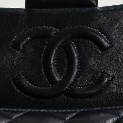 Chanel Lambskin Quilted Mini Square Flap Navy 9 of 9