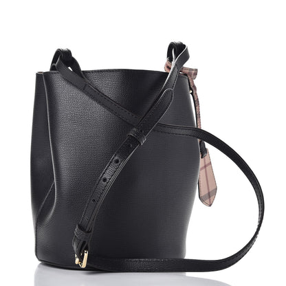 Burberry London Grainy Calfskin Small Lorne Bucket Crossbody Black 3 of 6