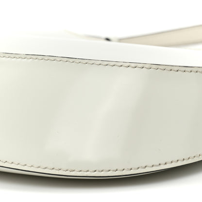 Prada Spazzolato Cleo Shoulder Bag White Black 7 of 11