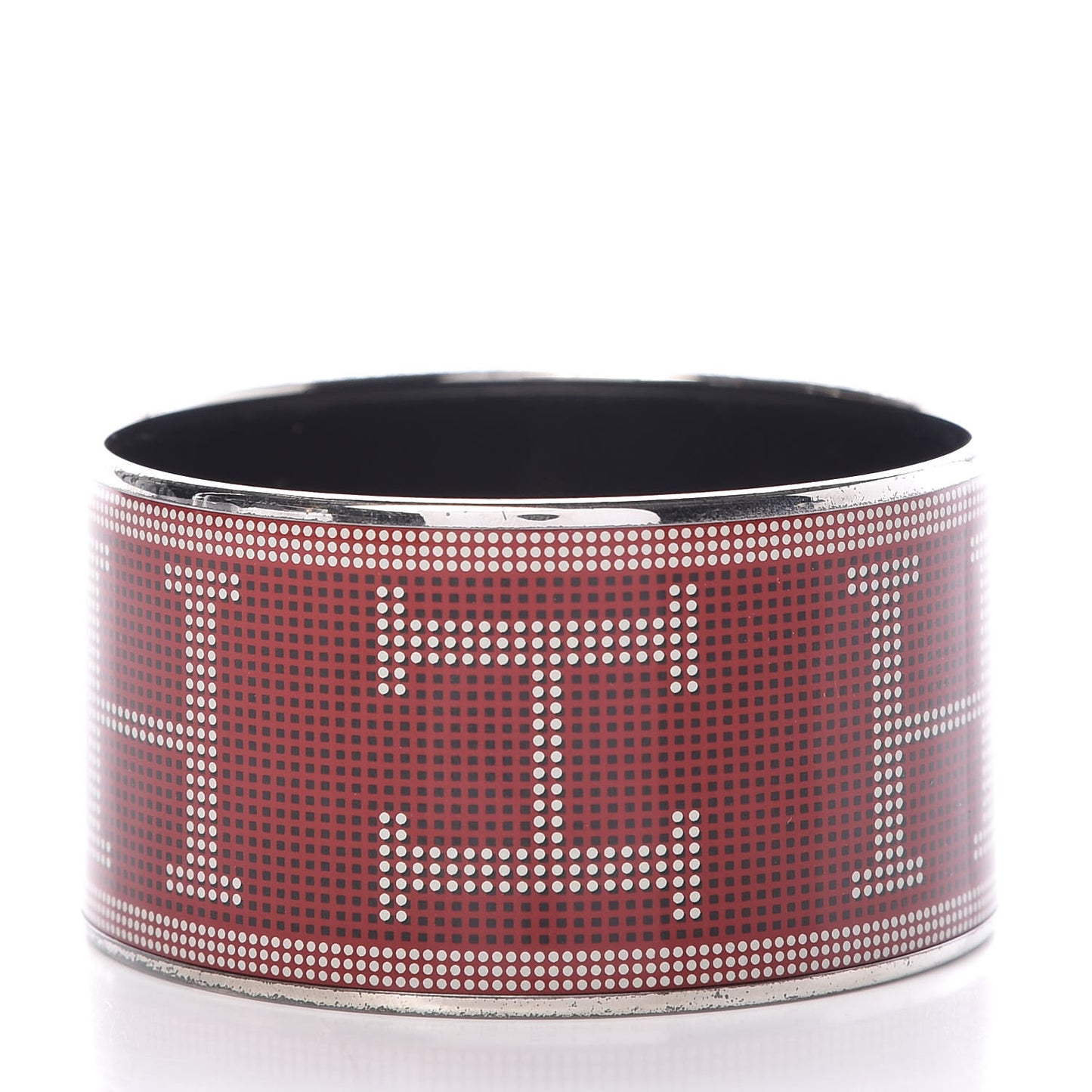 Enamel Printed Recherche H Extra Wide Bracelet 70
