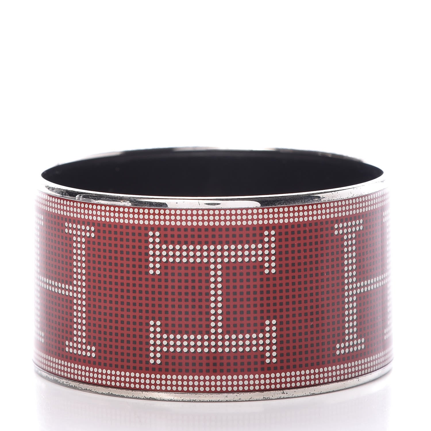 Hermes Enamel Printed Recherche H Extra Wide Bracelet 70 3 of 9