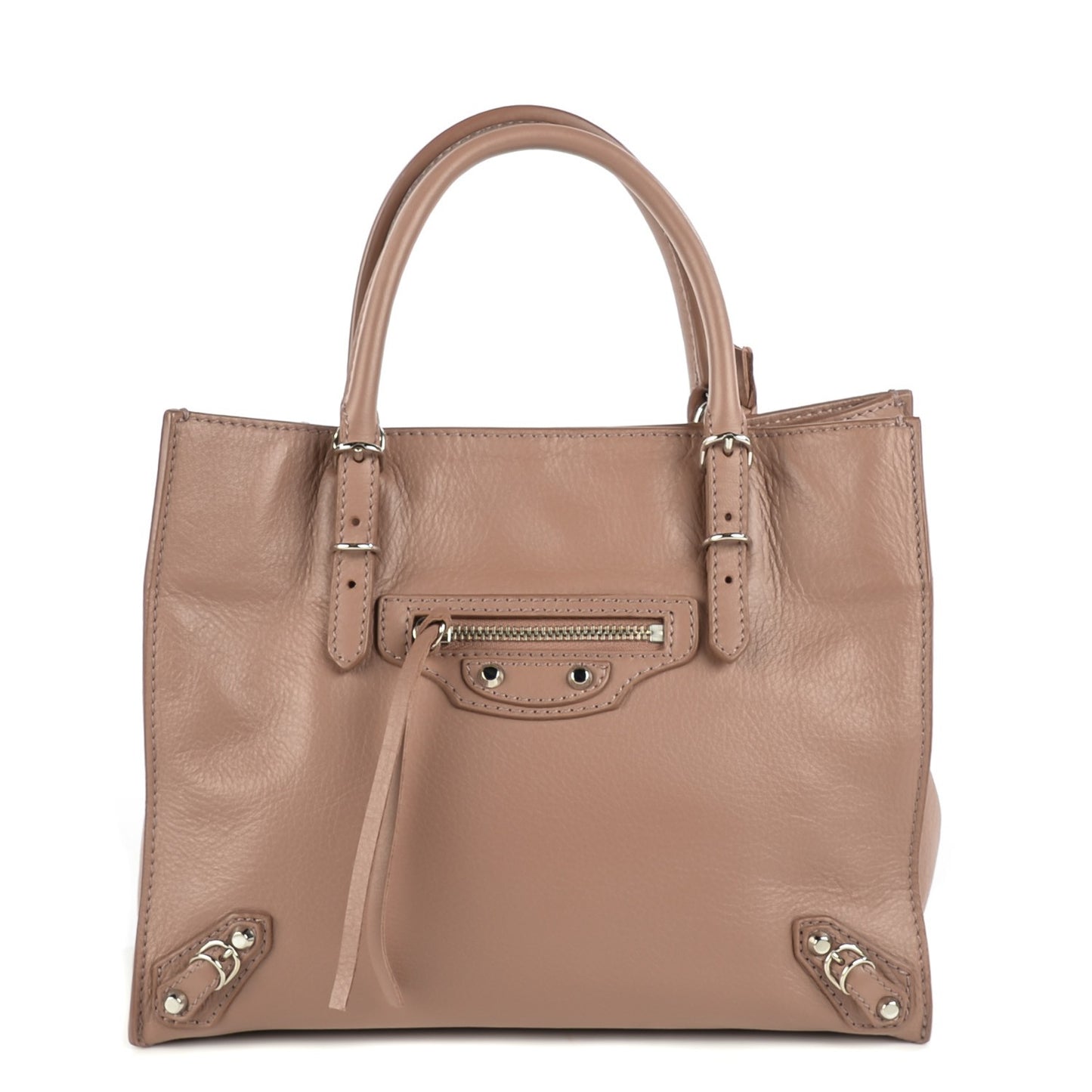 Calfskin Papier Mini A4 Tote Tomette