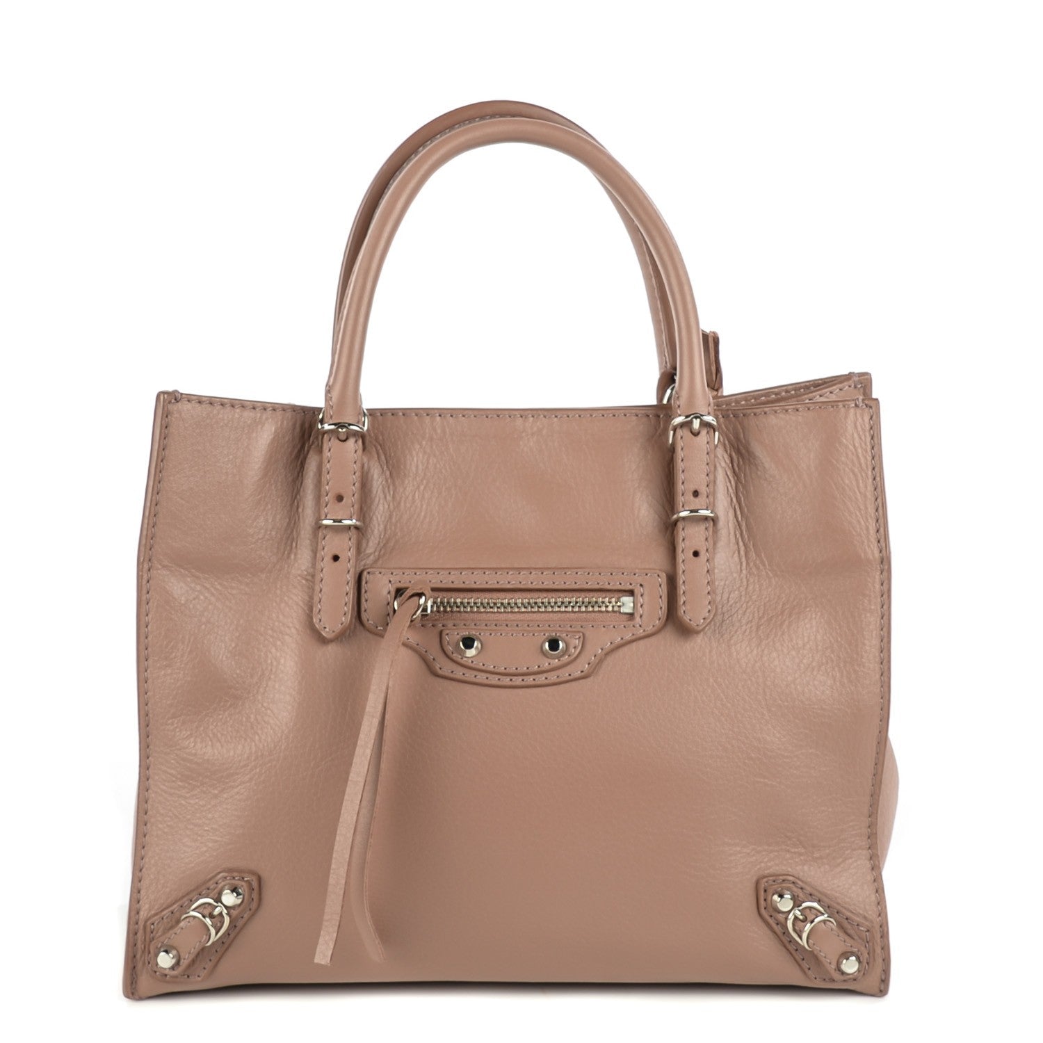Balenciaga Calfskin Papier Mini A4 Tote Tomette 1 of 9